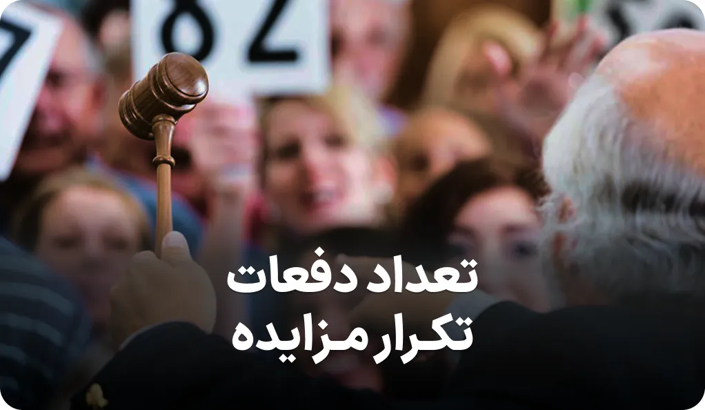 راهنمای کامل تعداد دفعات تکرار مزایده