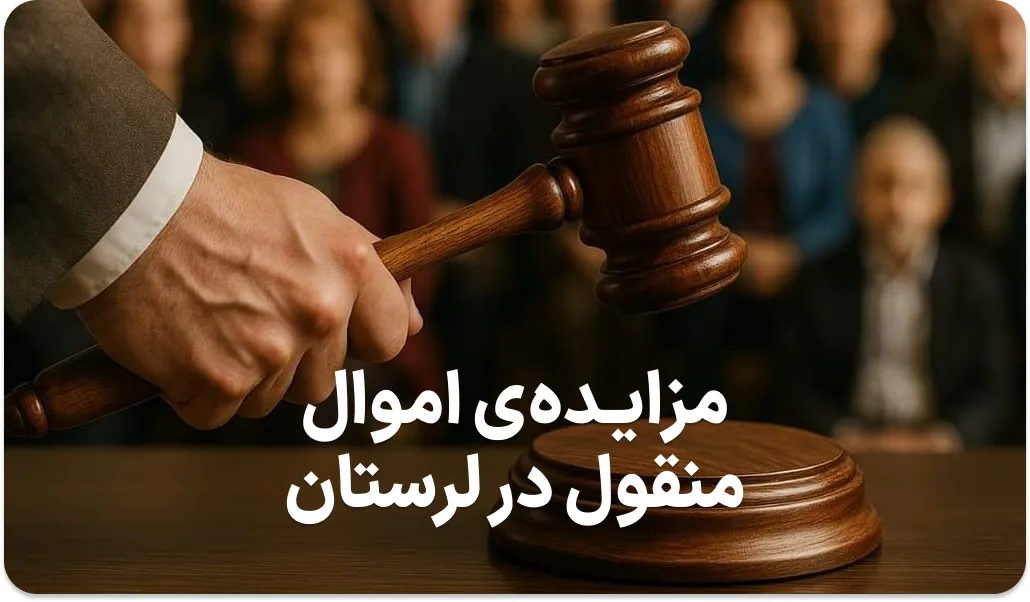 آگهی مزایده اموال منقول در لرستان